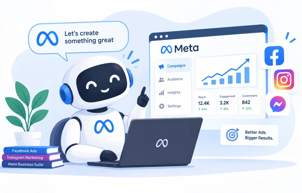 Best digital marketer in chennai this image shows meta social media